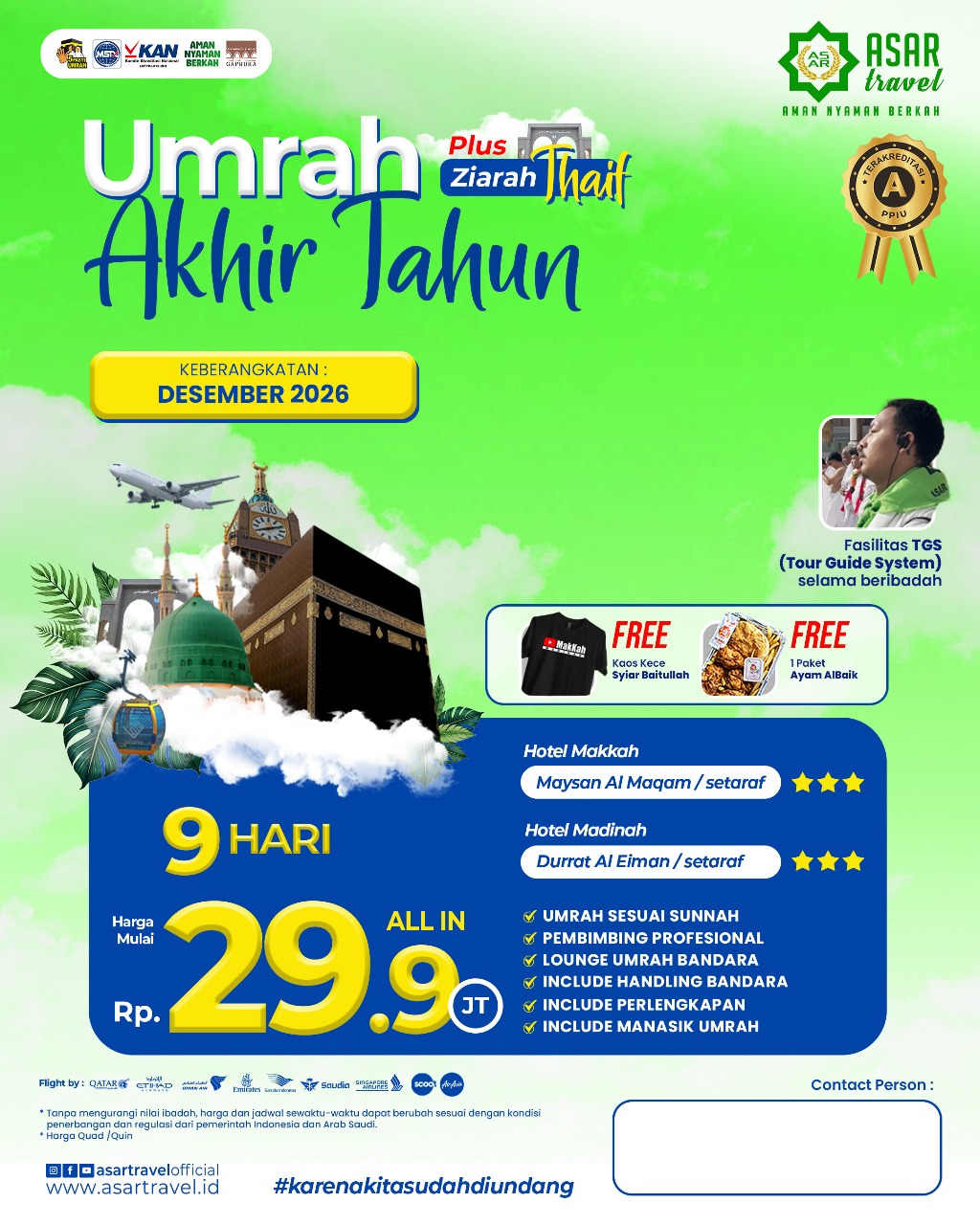 Umroh Akhir Tahun Plus Thaif