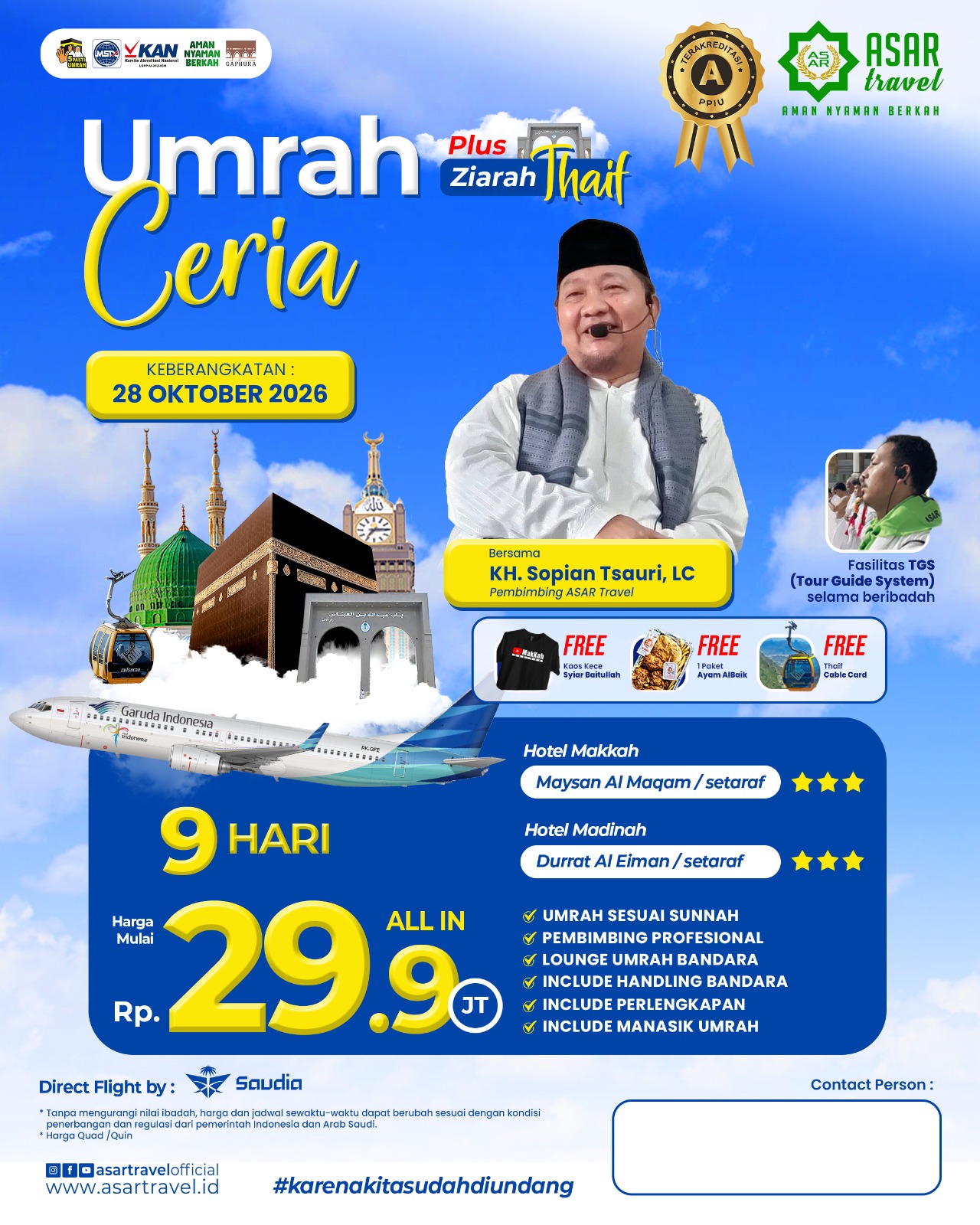 Umroh Ceria Plus Thaif Oktober 2026